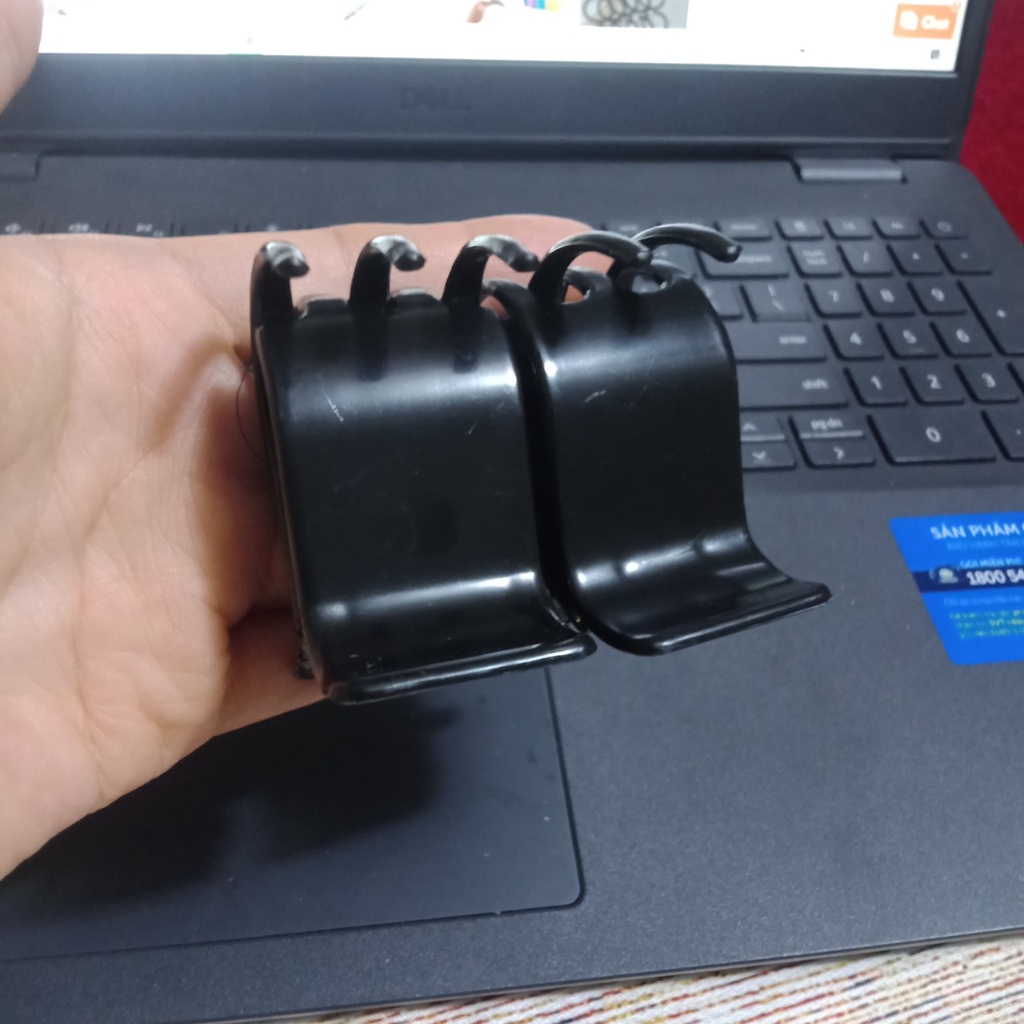 Kẹp tóc càng cua, cặp tóc 3 răng đen siêu bền, trẻ trung tiện lợi Hanz H48