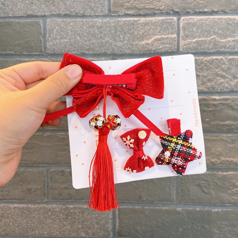 Bộ Phụ Kiện Cài Tóc Kiểu Trung Hoa Xinh Xắn Cho Bé Gái