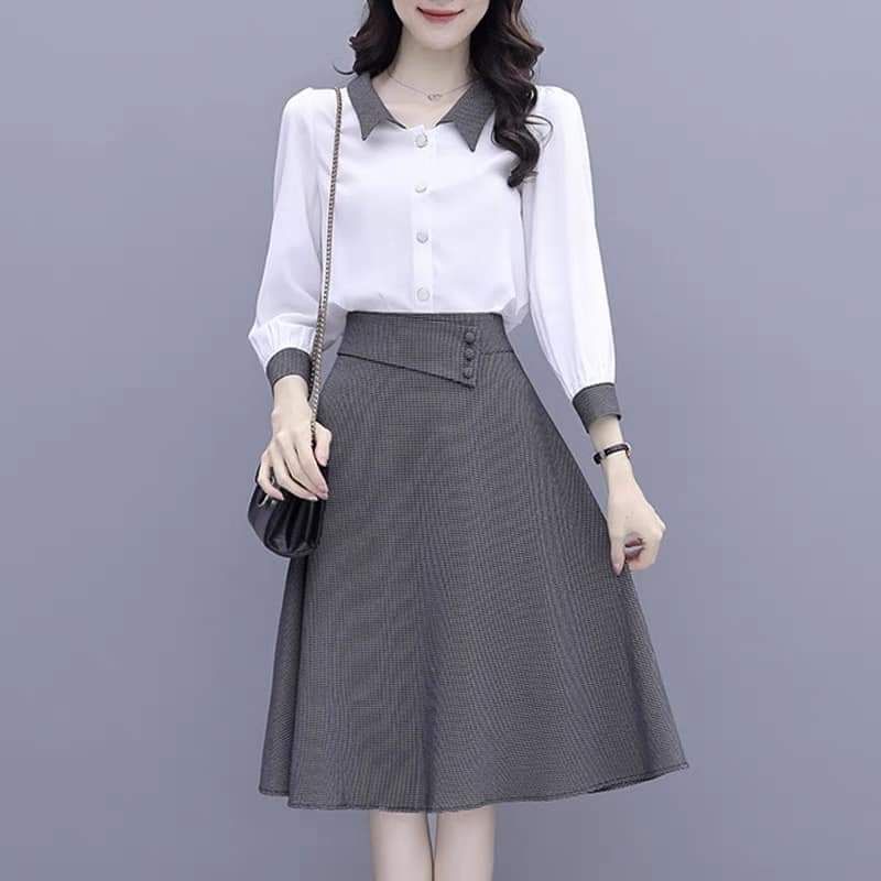 Chân váy xòe tuyết mưa cao cấp