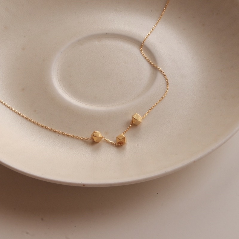Vòng cổ bạc 925 mạ vàng 18k - 098