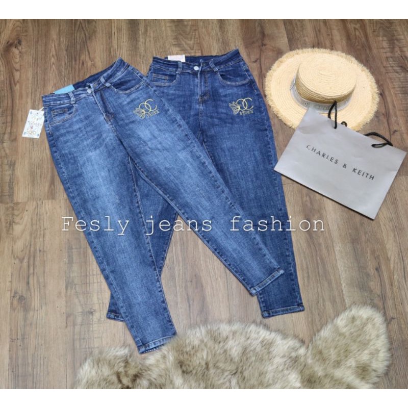 Quần Jeans Nữ Baggy 269 Cạp Cao ( Ảnh Thật )