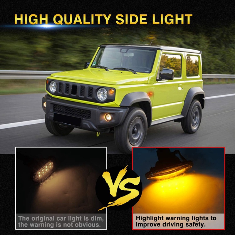 Đèn LED Xi Nhan Gắn Hông Xe Hơi Suzuki Jimny JB64 JB74 JB64W Sierra JB74W JB23W 2018-2020
