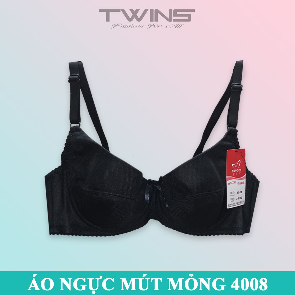 Áo lót nữ có gọng nâng ngực mút mỏng SD4008 màu trơn cúp xéo phom nhỏ thoải mái size 36-38-40