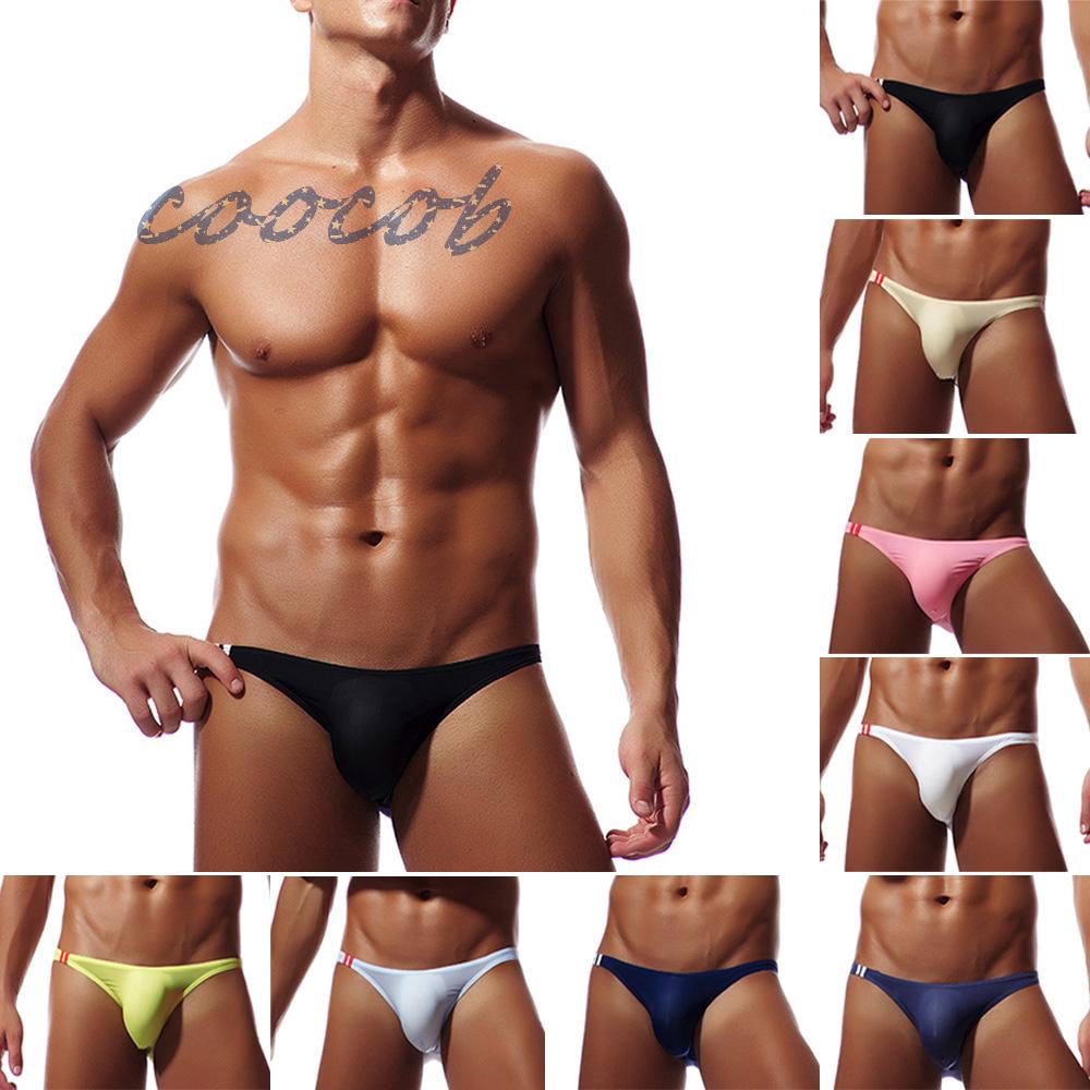 Quần lót bikini dây eo thấp màu trơn thời trang thoải mái gợi cảm dành cho bạn nam mặc vào ban đêm | BigBuy360 - bigbuy360.vn