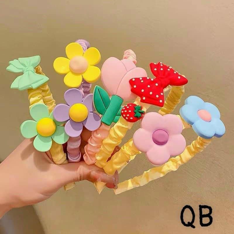 BỜM tóc ĐÍNH NƠ phong cách Hàn quốc dễ thương cho bé