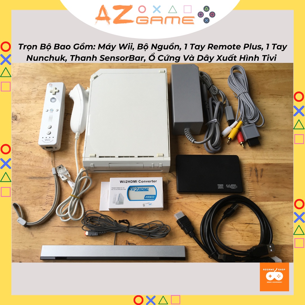 Máy Nintendo Wii 250GB Sẵn Game Full Wii GBA SNES NES 4Nut...