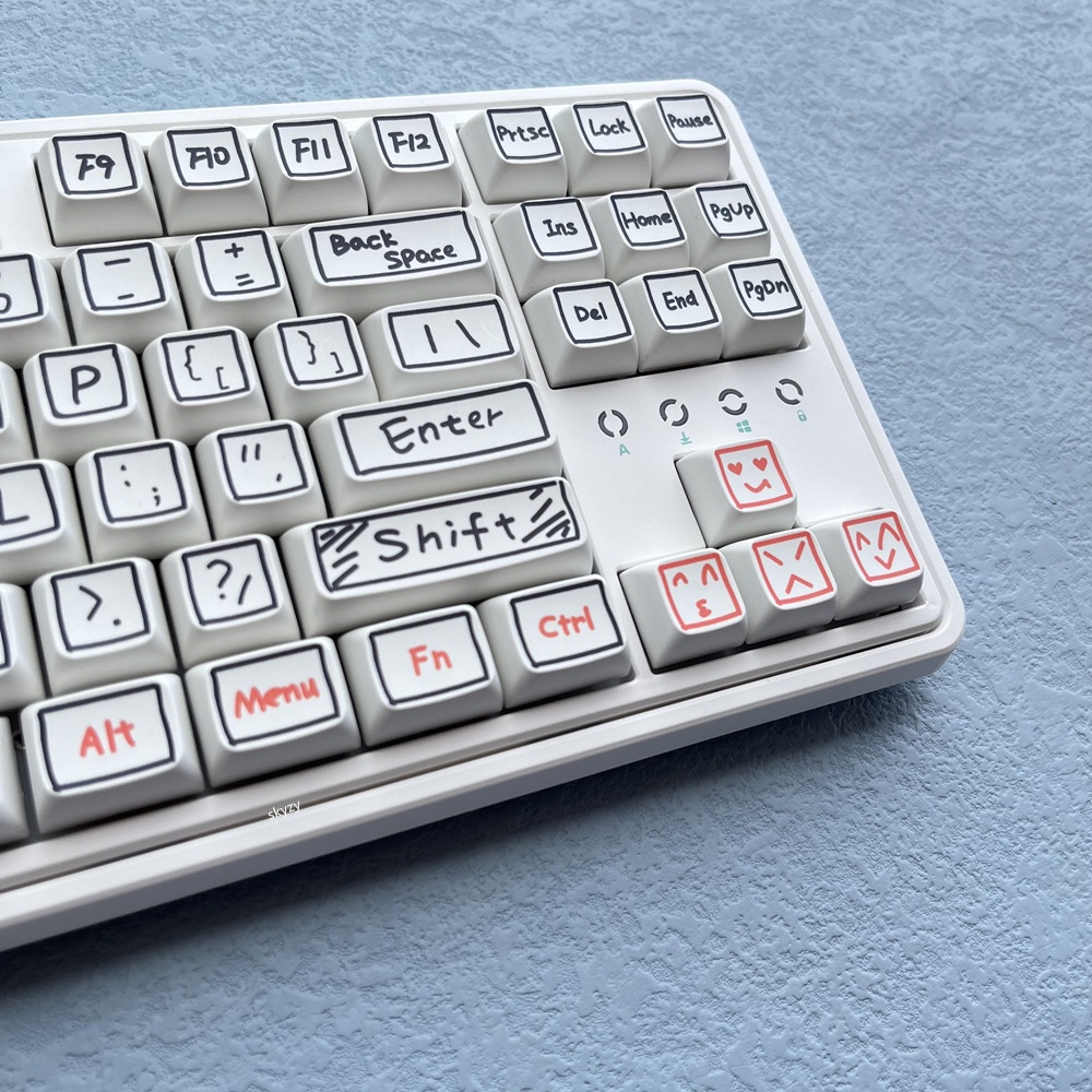 127 Phím Watercolor Pen Keycaps XDA Profile Màu nước Bút Graffiti Phim hoạt hình Anime PBT DYE SUB Bàn phím cơ học Keycap | BigBuy360 - bigbuy360.vn