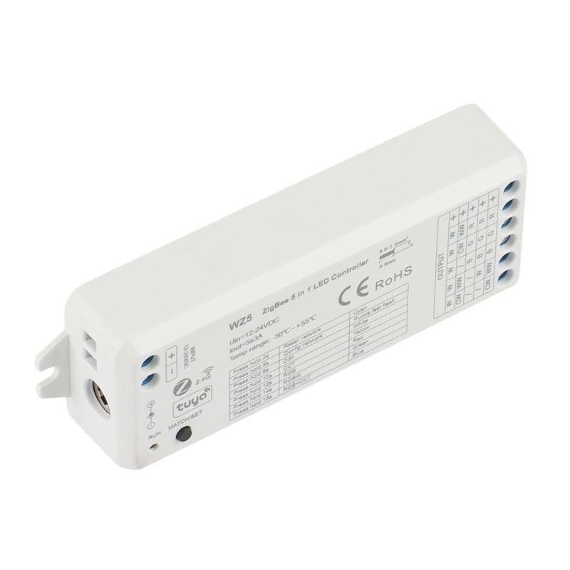 Bộ Điều Khiển Đèn Led Thông Minh WZ5 TUYA Zigbee DC12V 24V 5 Trong 1