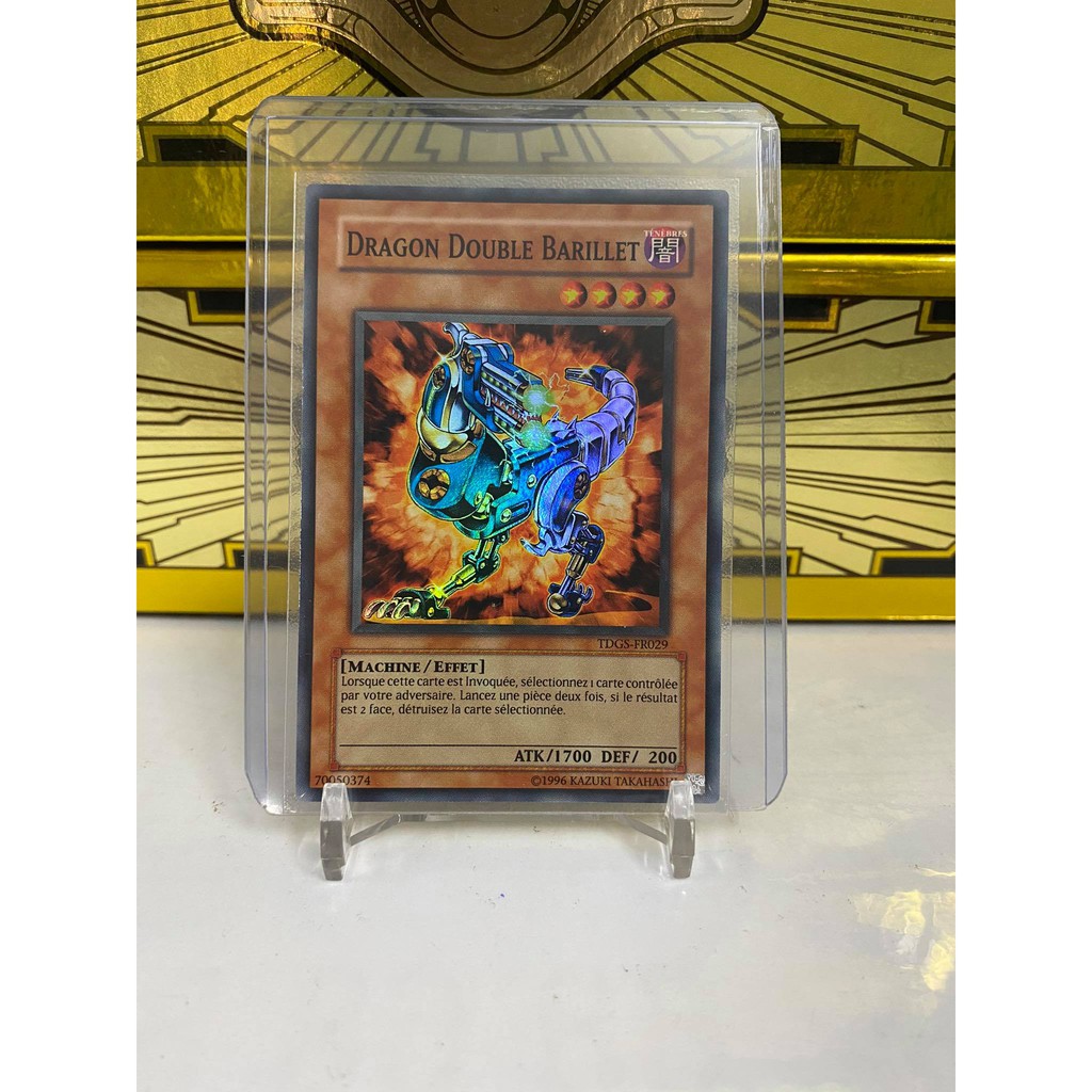 [ Dưa Hấu Yugioh ] Lá bài thẻ bài Twin-Barrel Dragon - Super Rare Unlimited - Tặng bọc bài nhựa bảo quản