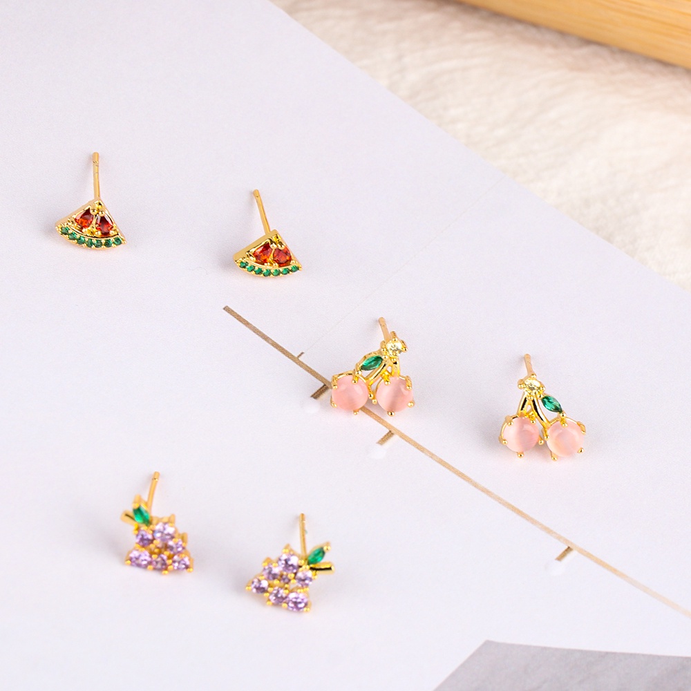 1 Đôi Bông Tai Hình Trái Cây Thời Trang Dành Cho Nữ