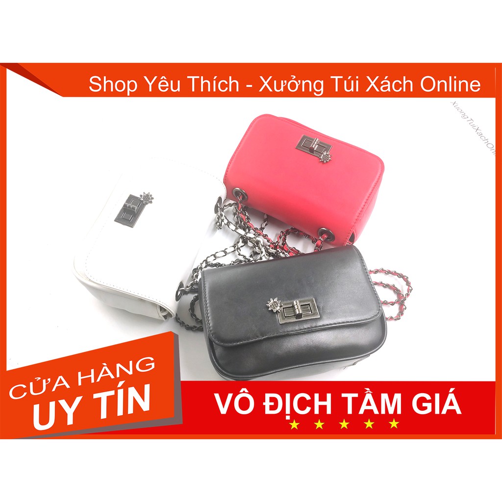 [Thanh lí xả kho] Túi Xách Khóa Hoa Trà - Xưởng Túi Xách Online