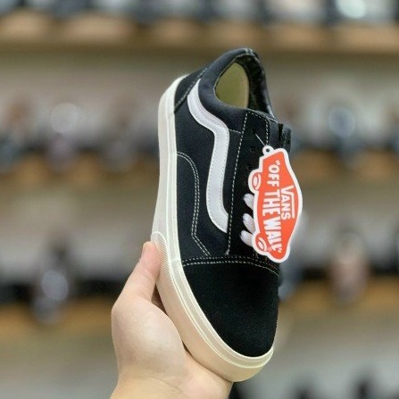 Giày thể thao nam nữ 𝗩𝗮𝗻𝘀 Vault Old Skool - Giày 𝗩𝗮𝗻𝘀 Old Skool màu đen vải canvas cao cấp Full Bill Box