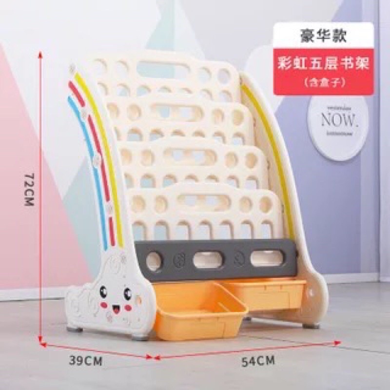 Giá sách, giá đựng đồ chơi hình cầu vồng