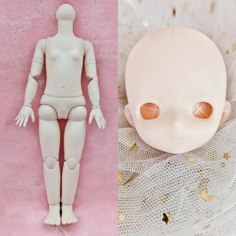 Búp Bê Hoạt Hình bjd 28cm Tỉ Lệ 1 / 6 Mặc Đồ Trang Điểm Xinh Xắn