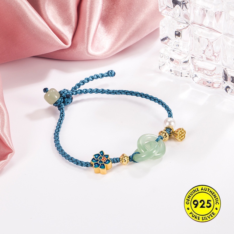 Dây Đeo Ngọc Bích 18K Cho Nữ