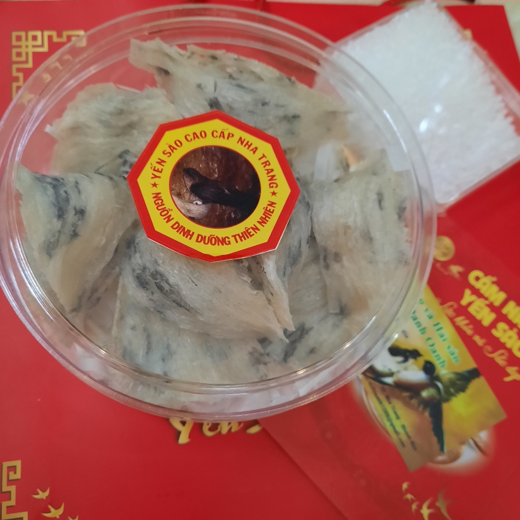 100gr Yến sào ít lông nguyên chất tặng Nhíp, táo đỏ, đường phèn, hạt chia - Yến thô nguyên chất