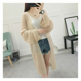 Khoác len mỏng dáng dài