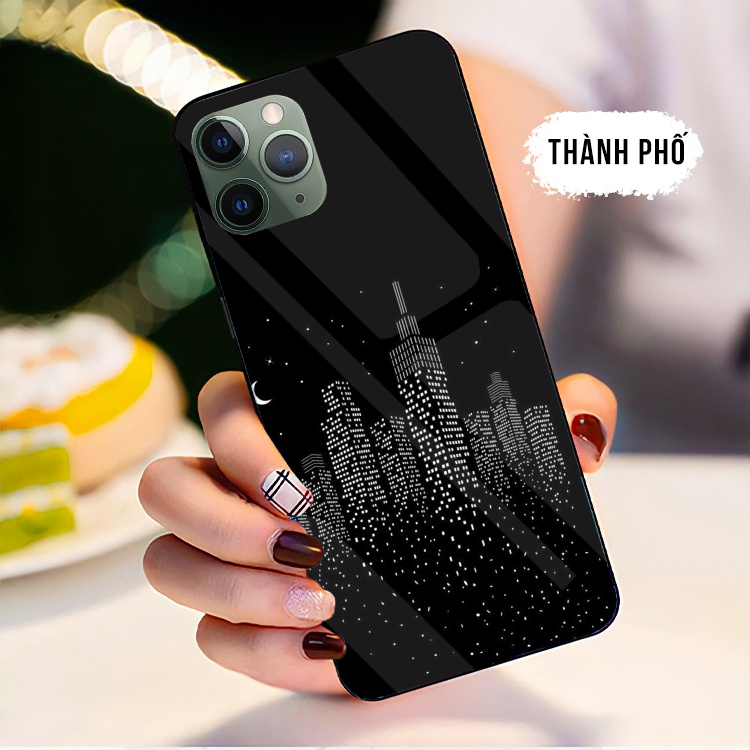 Ốp Lưng iphone 11/ 11 Pro/ 11Pro max Mặt kính cường lực cao cấp, sáng bóng, chất lượng