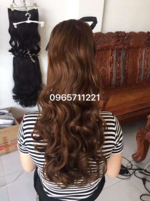Tóc giả nữ cột ❤️❤️ FREESHIP ❤️❤️ tóc cột xoăn lọn tầng kèm ảnh thật