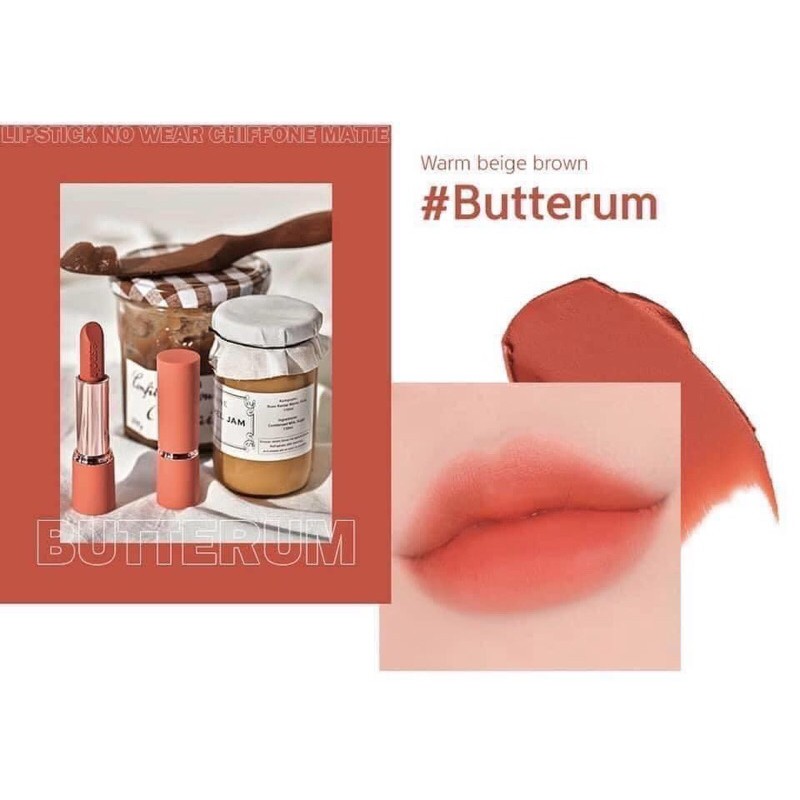 SON ESPOIR LIPSTICK NO WEAR CHIFFON MATT BR902