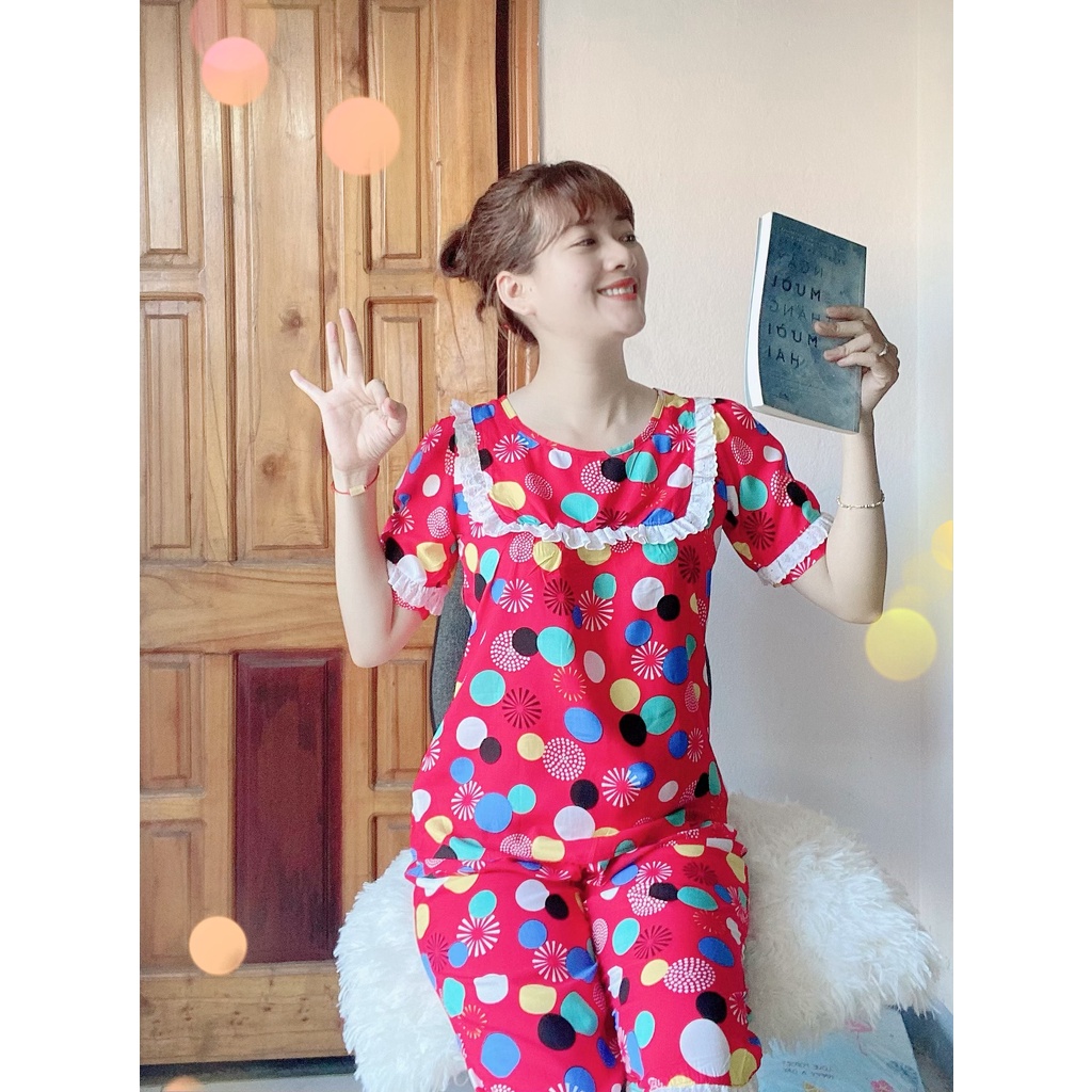 Đồ bộ mặc nhà, chất liệu vải lanh (tole) mặc nhà, From cực dể thương | BigBuy360 - bigbuy360.vn