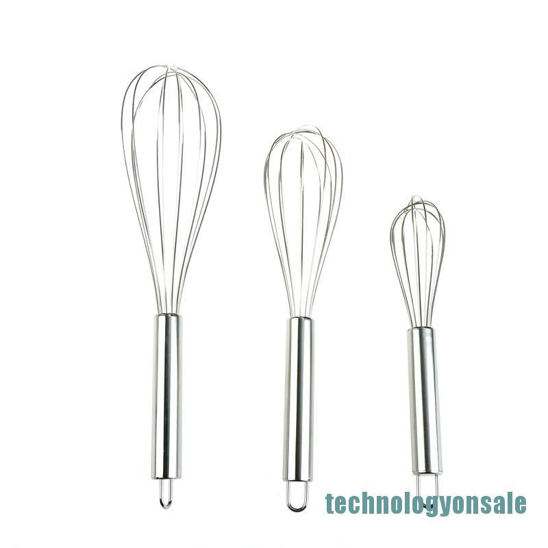 Dụng Cụ Đánh Trứng Bằng Thép Không Gỉ Mới (8 / 10 / 12)