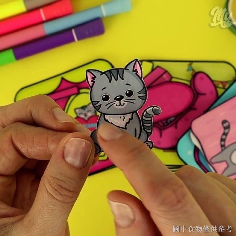 NGÔI NHÀ MÈO CON BÚP BÊ GIẤY