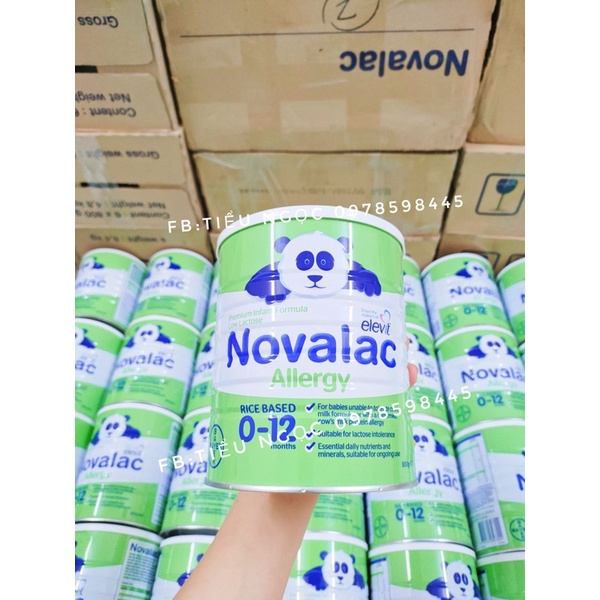 Sữa Novalac Allergy Úc 800g (dành cho trẻ dị ứng đạm sữa bò)