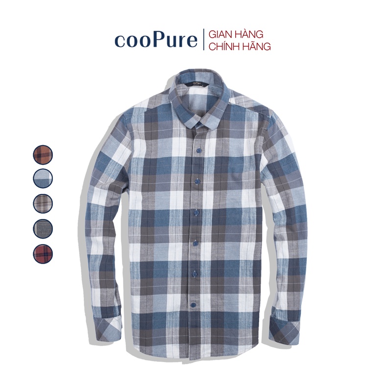 Áo sơ mi nam cooPure Extra Fine Cotton Casual, thiết kế hiện đại NO.1655 (5 màu) | BigBuy360 - bigbuy360.vn