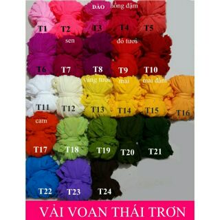Vải làm hoa voan