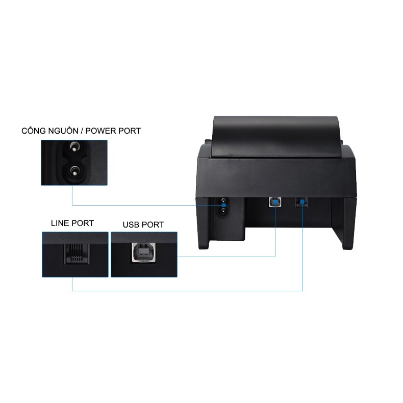 ivn021 Máy in hóa đơn, BILL khổ K58 Xprinter 58iiH hàng chính hãng