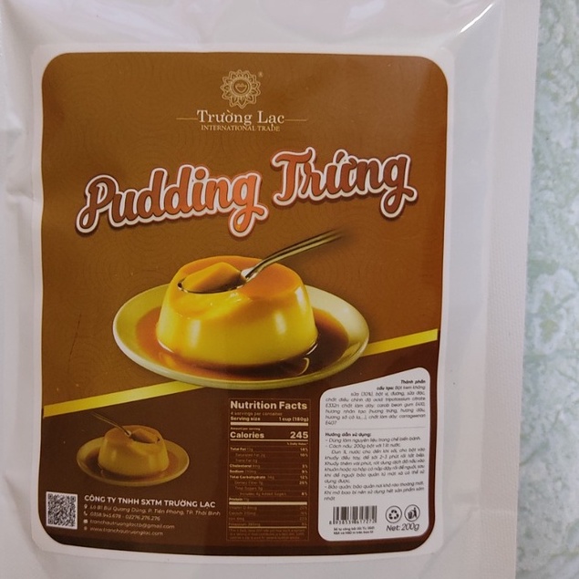 Bột tàu hủ Singapore,bột tàu hũ 200g /pudding trứng/bột tàu hũ, bột nấu tàu hũ