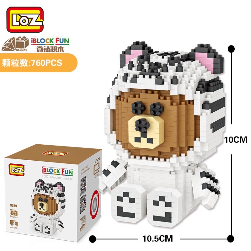 Đồ chơi xếp hình lắp ráp LOZ LOZ MINI Nhân vật hoạt hình  NANOBLOCKS