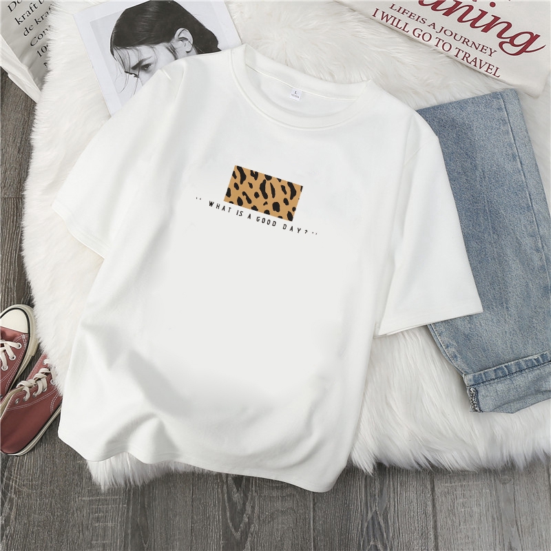 SUXI Áo Thun Tay Ngắn Phong Cách Hàn Quốc