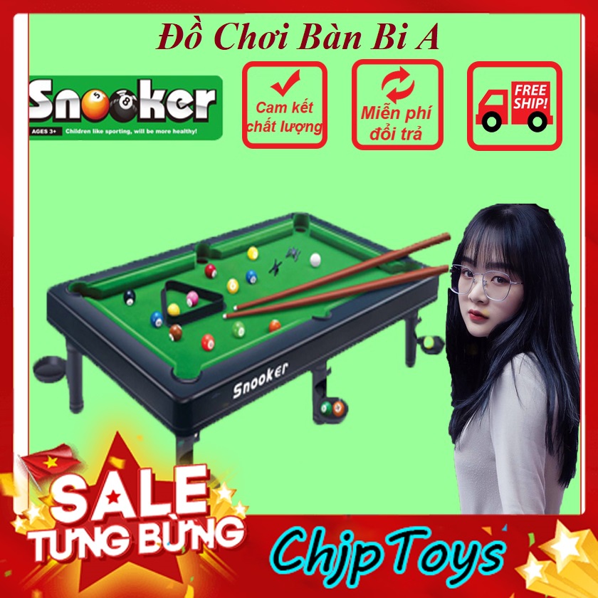 Đồ Chơi Bàn Bi A Mini Cao Cấp 6 Chân Chắc Chắn, Nhựa Siêu Bền, Bi Có Số