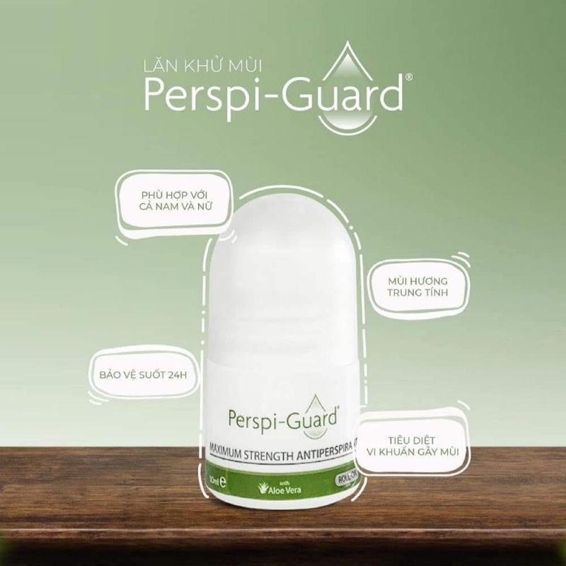 [Chính hãng] Lăn khử mùi Perspi Guard - Rock - Shield cho nam và nữ