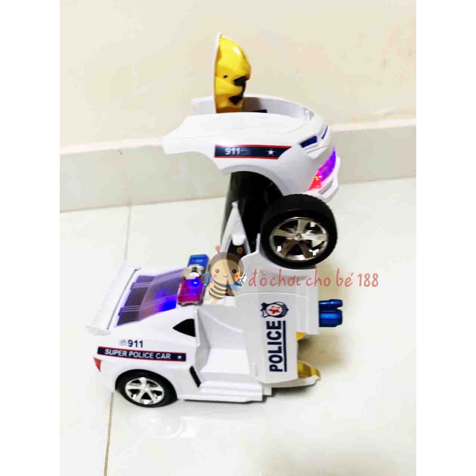 Xe cảnh sát biến hình robot transformers Bumblebee