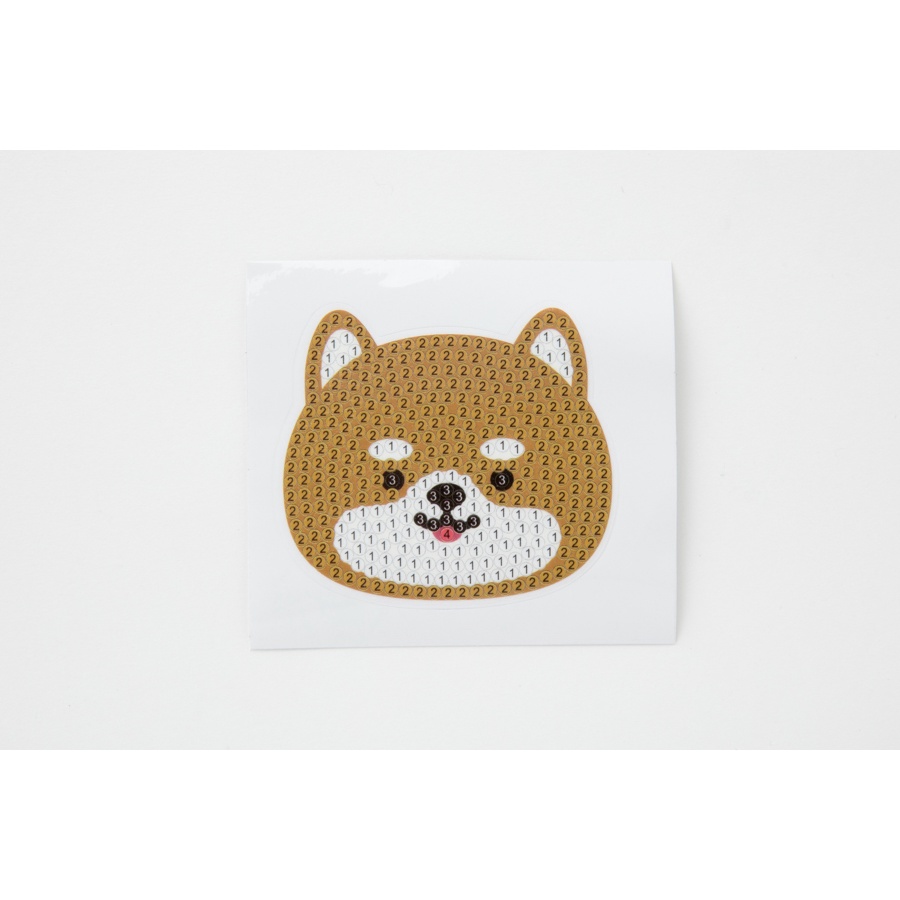 Sticker Đính Đá ARTBOX Hàn Quốc Hình Shiba Dễ Thương (2 miếng)