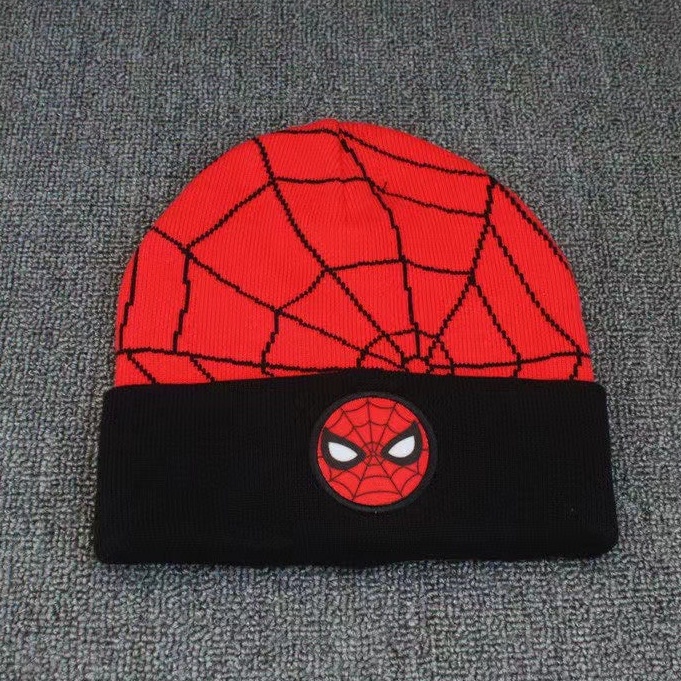Sp mũ len cho bé người nhện spider man cá tính cho bé trai 1 2 4 6 8 10 12 tuổi , hm dư