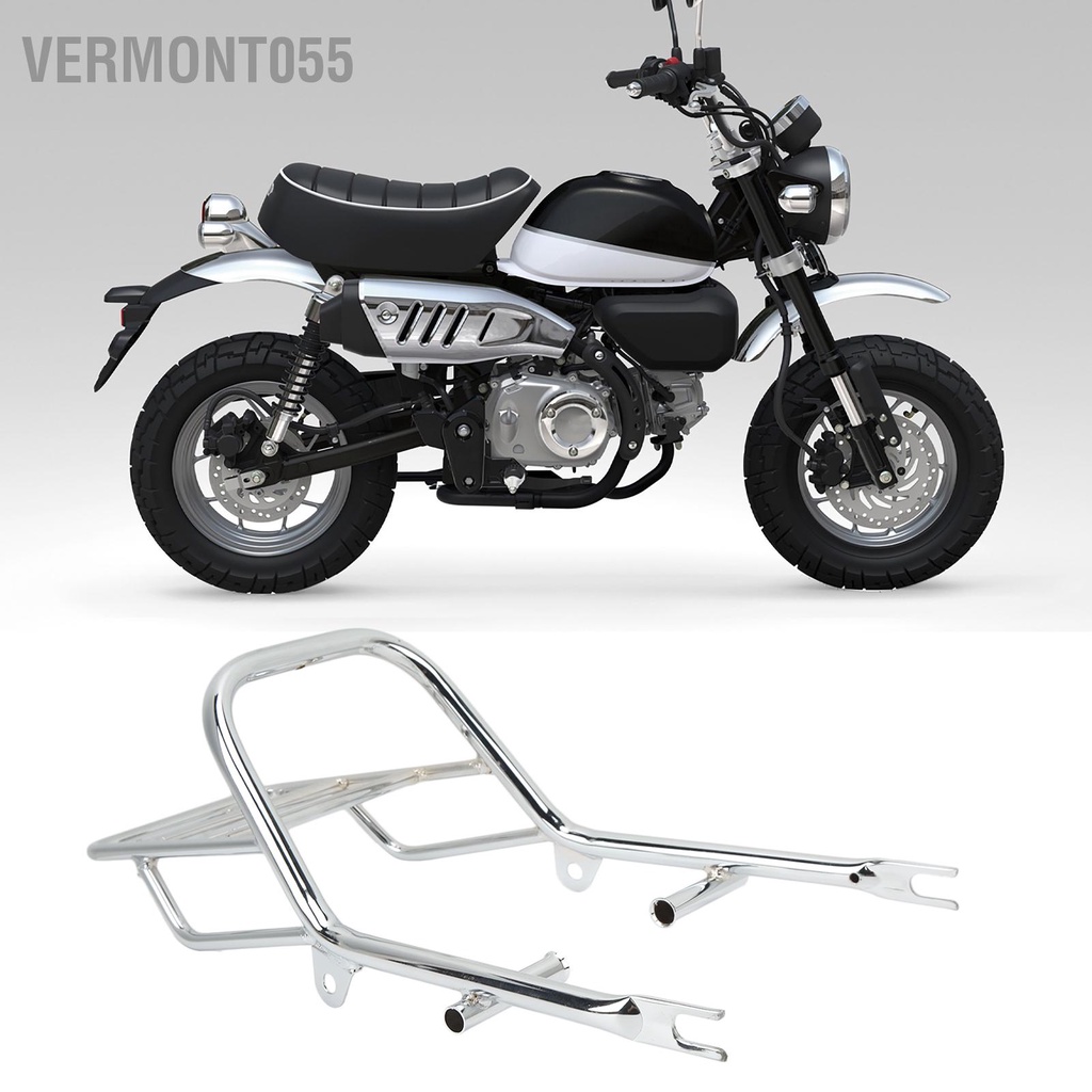 Có thể bán buôn Giá đỡ hành lý phía sau xe máy Hợp kim thép mạ Chrome thay thế cho MONKEY 125 Z125 2018‑2022 Vermont055 Hàng giao ngay