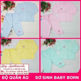 Combo 1 bộ baby born , vải cotton