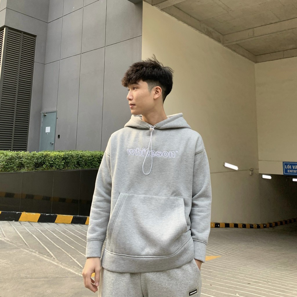 HOODIE "LOGO SS20" DOUBLE LABEL GREY | BigBuy360 - bigbuy360.vn