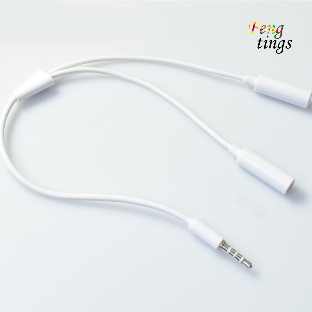 Cáp chia cổng âm thanh tai nghe từ 1 cổng 3.5mm sang 2 cổng 3.5mm