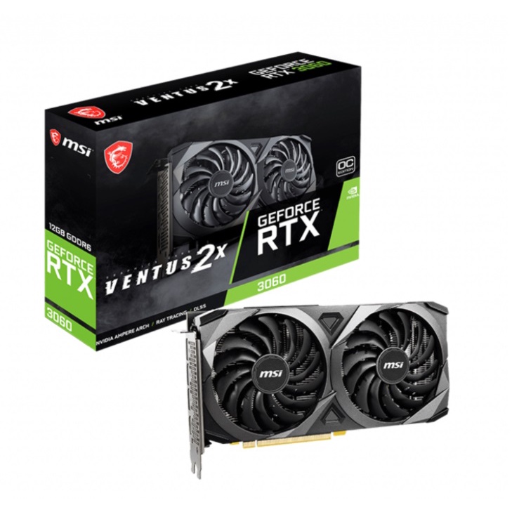 Card Màn Hình Máy Tính - MSI GeForce RTX 3060Ti Ventus 2X | 8GB GDDR6
