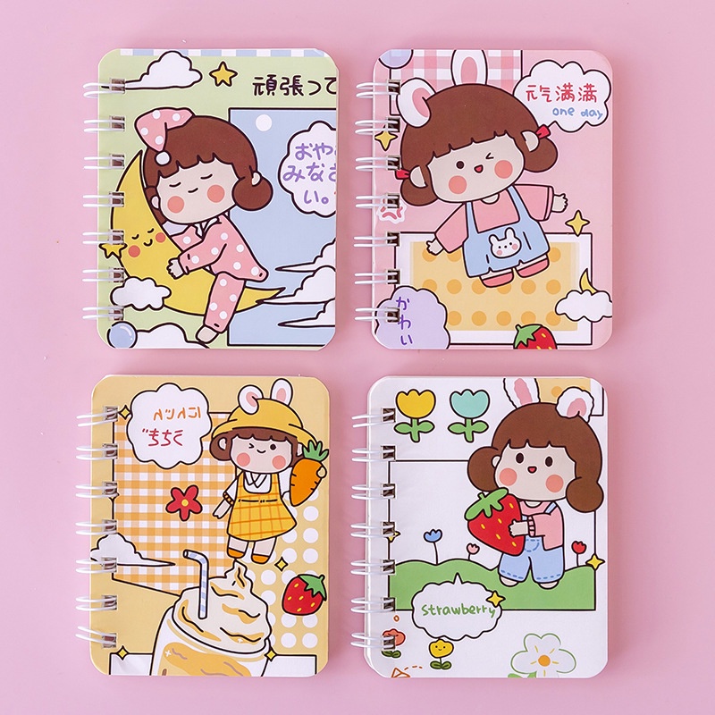 Sổ tay mini họa tiết hoạt hình dễ thương