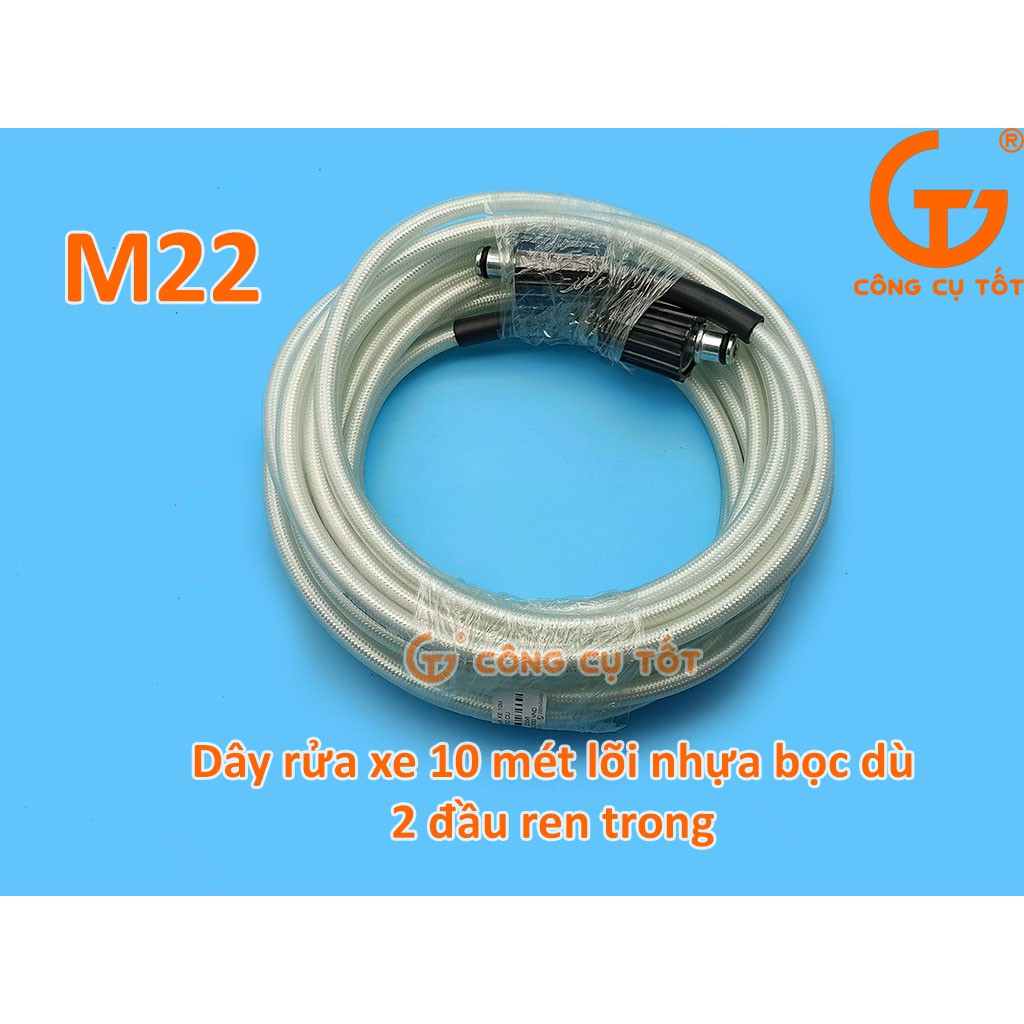 Dây rưa xe áp lực 16MPA, hai đầu ren trong to M22