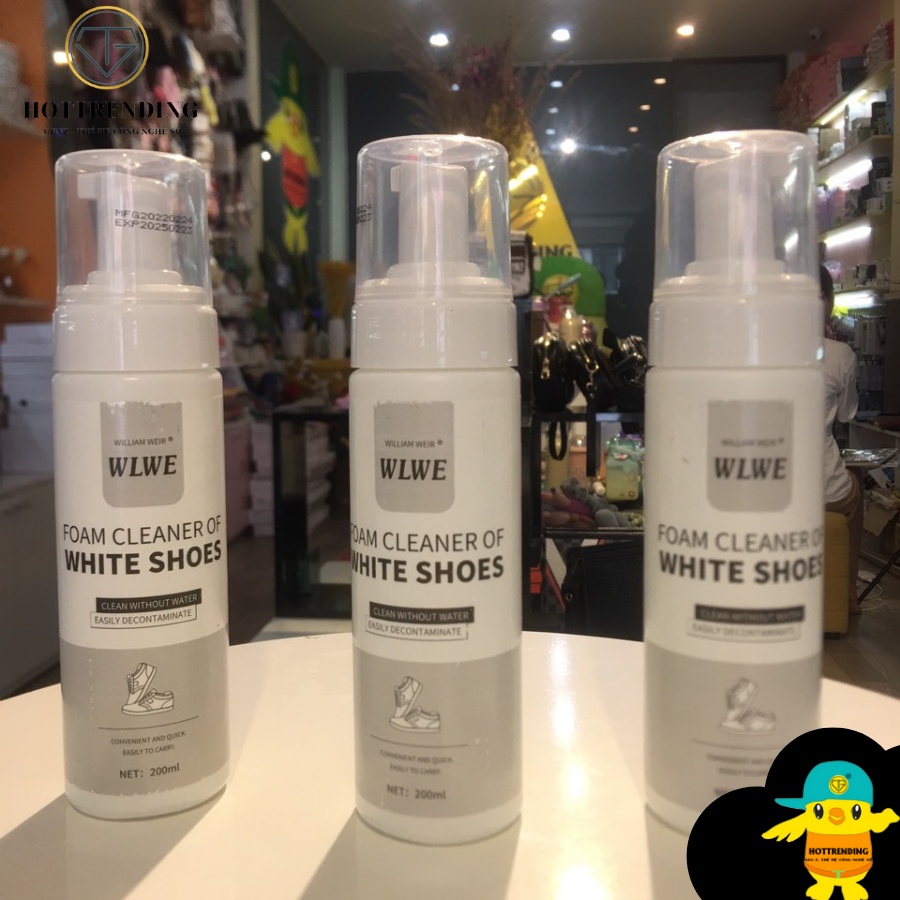 Chai xịt bọt làm sạch giày Sneaker 200ml tẩy trắng làm sạch giày cao cấp hiệu quả
