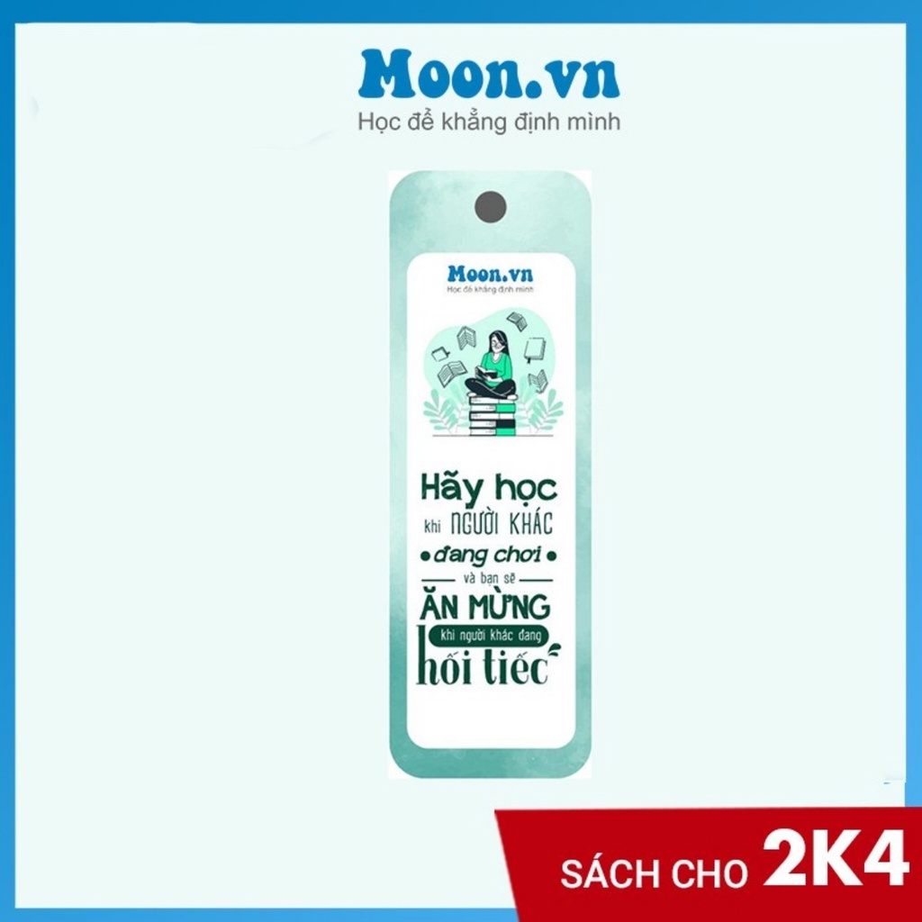 Bookmark tạo động lực học, đánh dấu sách MoonBook