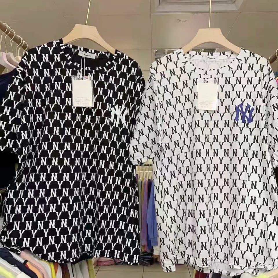 Áo Thun Tay Lỡ Họa Tiết Chữ N.Y Phong Cách Hàn Quốc