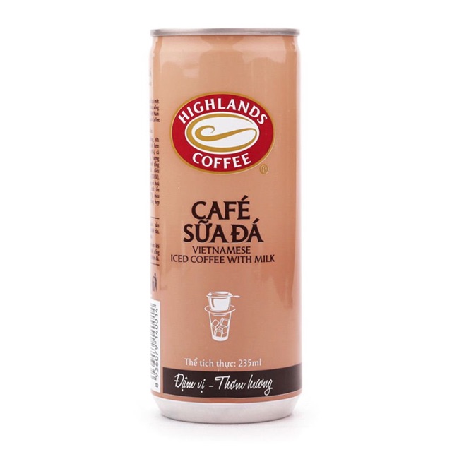 Cà phê sữa highland lon 235ml